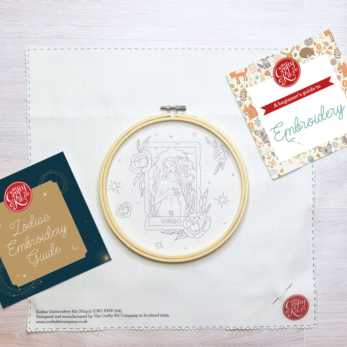 The Crafty Kit Company: Signs of Zodiac - Virgo Embroidery Kit