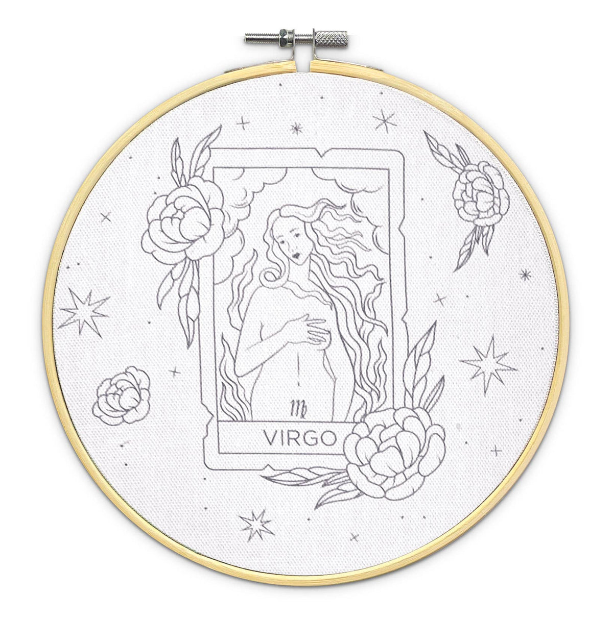 The Crafty Kit Company: Signs of Zodiac - Virgo Embroidery Kit