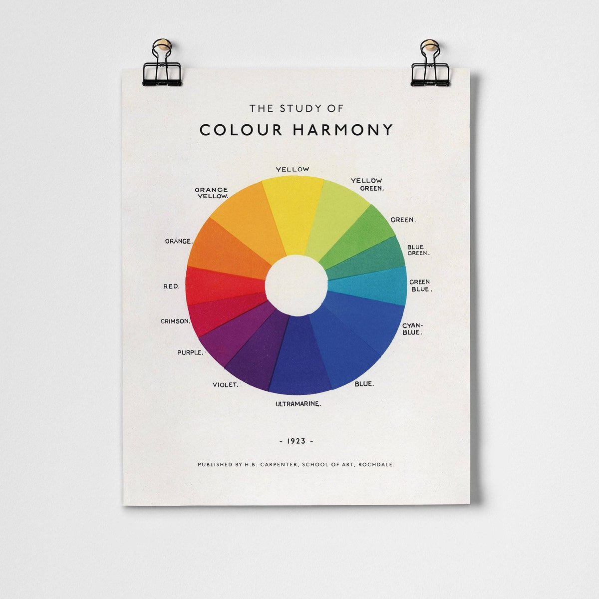 Roomytown Inc: The Study of Color Harmony Fine Art Print