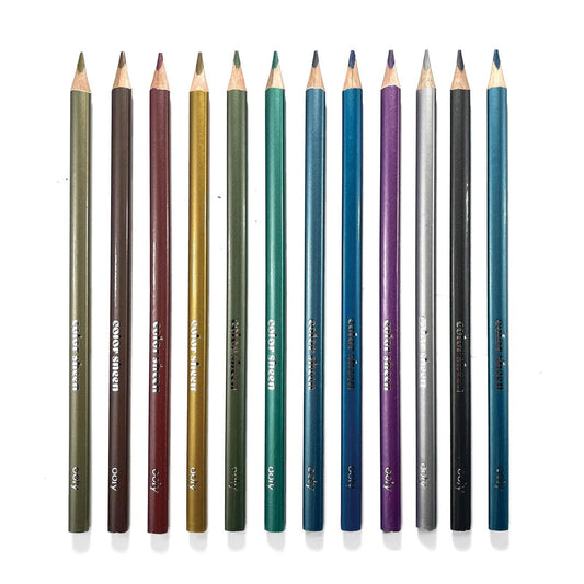 OOLY: Color Sheen Metallic Colored Pencils - Set of 12