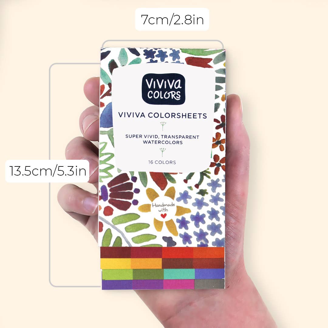 Viviva Colors: Colorsheets (16 Watercolors)