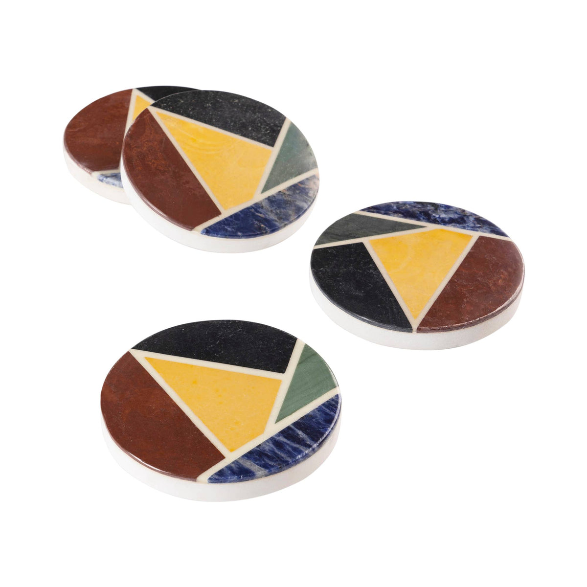 Gauri Kohli: Bennett Marble Coasters, Set of 4