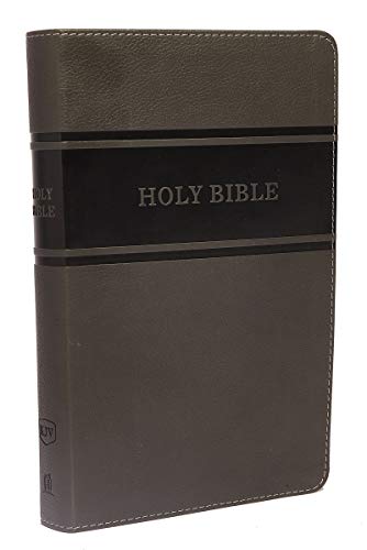 KJV, Deluxe Gift Bible, Leathersoft, Gray, Red Letter, Comfort Print: Holy Bible, King James Version
