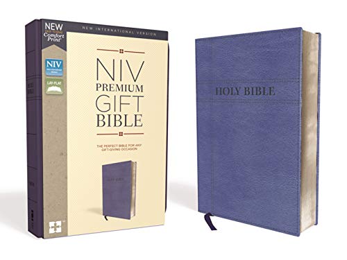 NIV, Premium Gift Bible, Leathersoft, Navy, Red Letter, Comfort Print: The Perfect Bible for Any Gift-Giving Occasion