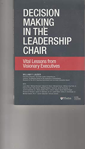 Decision Making in the Leadership Chair