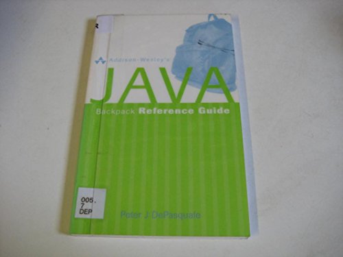 Addison-Wesley's Java Backpack Reference Guide