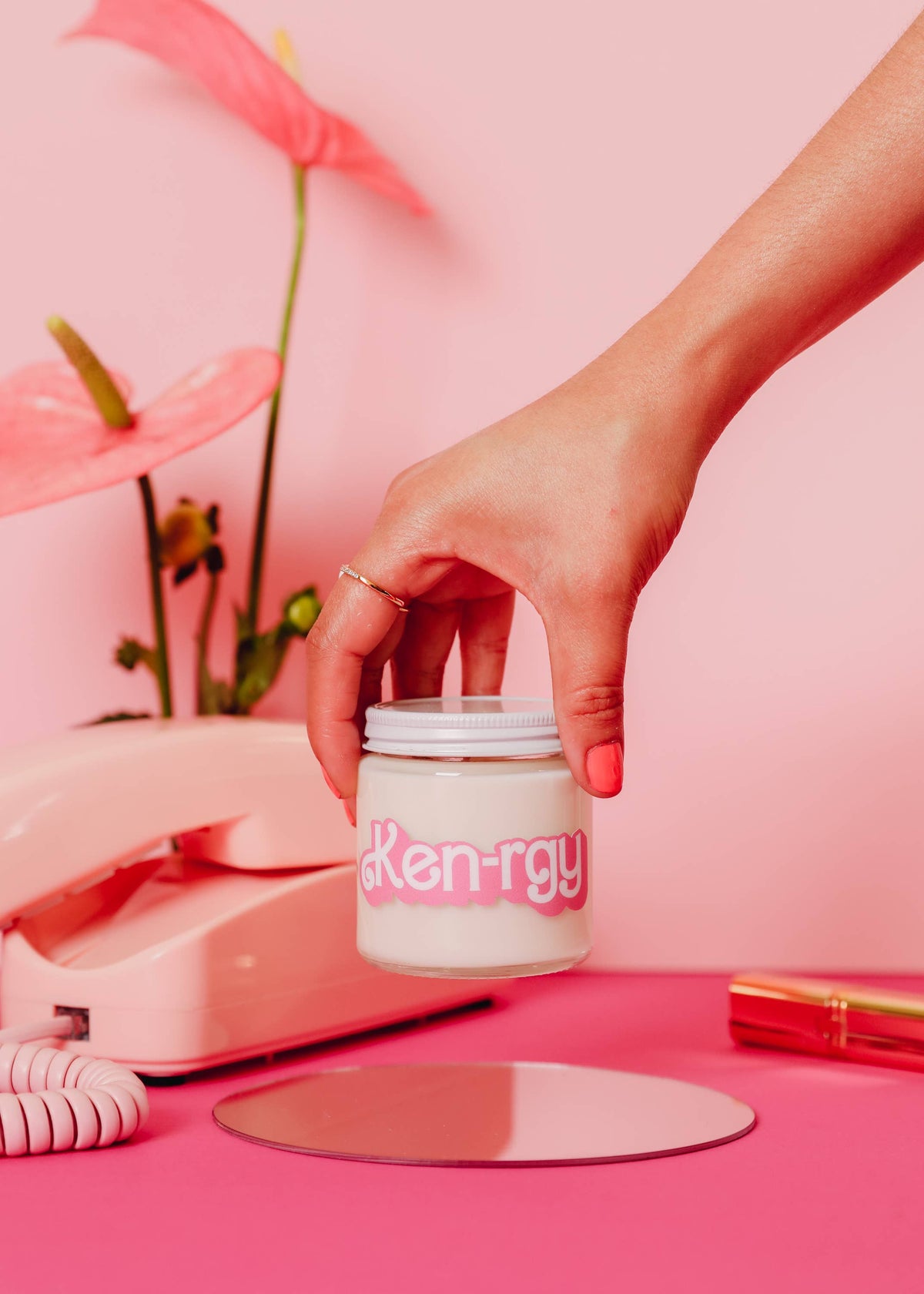 JaxKelly: Barbie - Ken-rgy Candles - Cream
