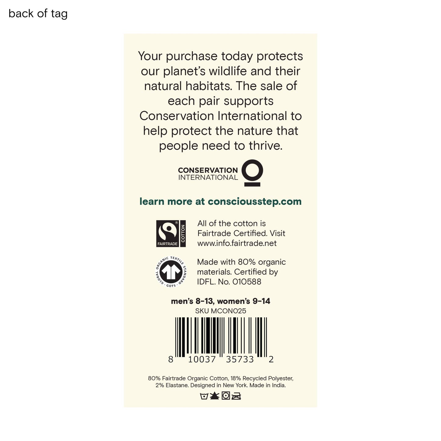 Conscious Step: Socks that Protect Tigers (Green Tigers)