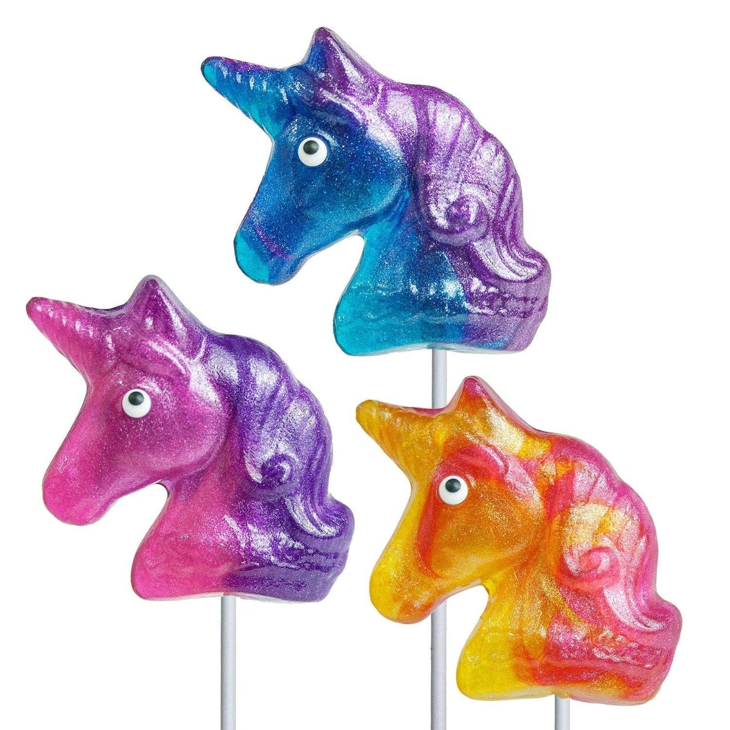 Melville Candy Company: Glitter Swirl Unicorn Lollipops