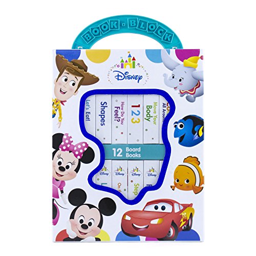 Disney Baby Mickey Mouse, Minnie, Toy Story and More! - My First Library Board Book Block 12-Book Set - PI Kids