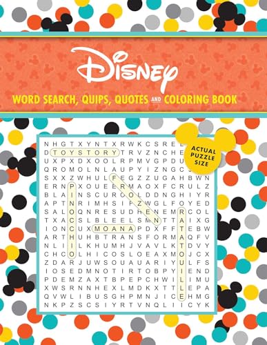 Disney Word Search, Quips, Quotes and Coloring Book (Coloring Book & Word Search)