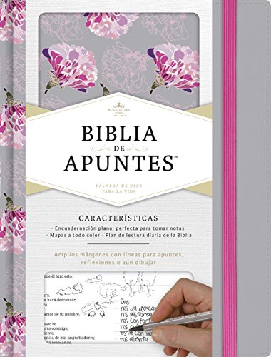 RVR 1960 Biblia de apuntes, gris y floreado tela impresa (Spanish Edition)