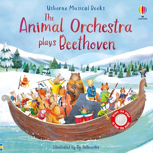 Animal Orchestra Plays Beethoven: An Interactive Musical Book Introduction to the Beloved Classical Composer, with Five Musical Pieces