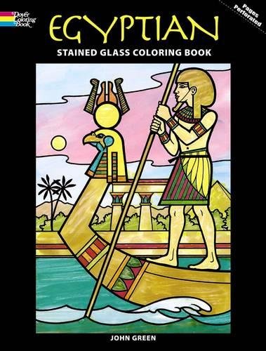 Egyptian Stained Glass Coloring Book (Dover Stained Glass Coloring Book)