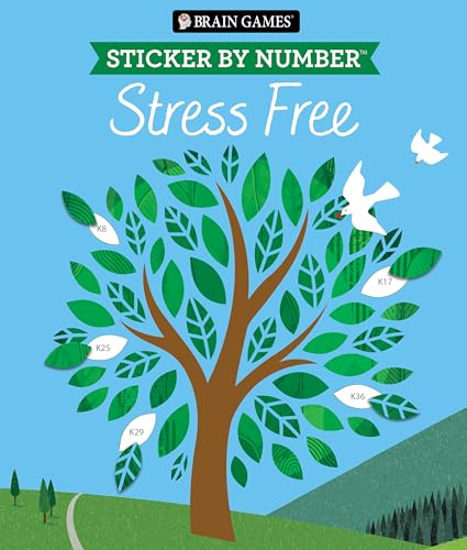 Brain Games - Sticker by Number: Stress Free #2 (28 Images to Sticker)