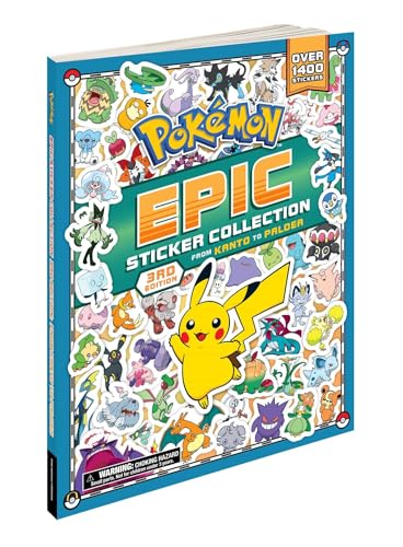 Pokémon Epic Sticker Collection 3rd Edition: From Kanto to Paldea: Over 1,400 Stickers! (3) (Pokemon Epic Sticker Collection)