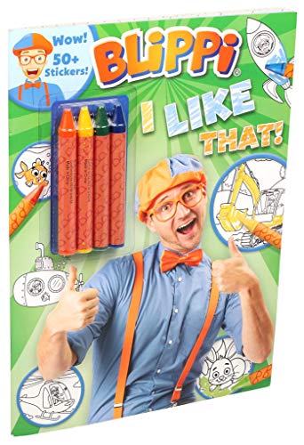 Blippi: I Like That! Coloring Book with Crayons: Blippi Coloring Book with Crayons