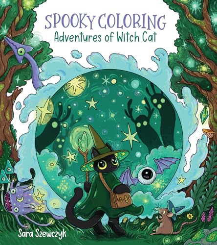 Spooky Coloring: Adventures of Witch Cat