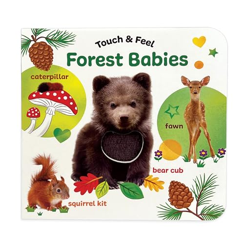 Touch & Feel: Forest Babies - Board Book for Toddlers With Peek-Through Holes
