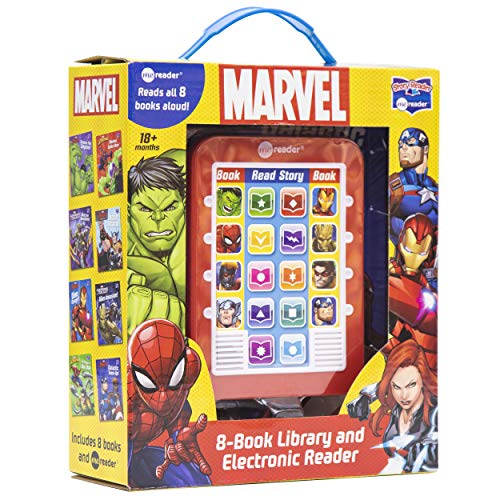 Marvel Super Heroes Spider-man, Avengers, Guardians, and More! - Me Reader Electronic Reader with 8 Book Library – Great Alternative to Toys for Christmas - PI Kids