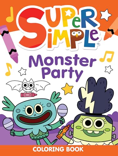 Super Simple Monster Party Coloring Book (Super Simple Kids Coloring Books)