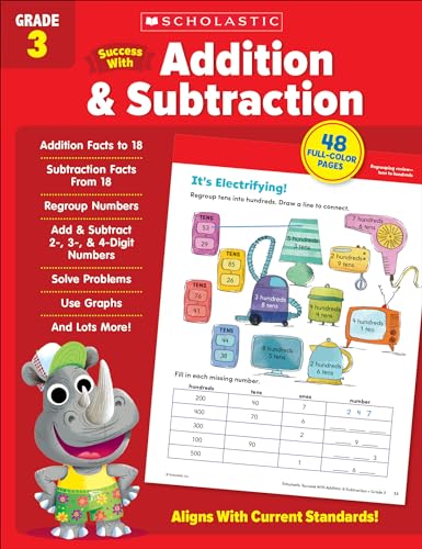 Scholastic Success with Addition & Subtraction Grade 3 Workbook