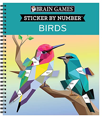 Brain Games - Sticker By Number: Birds