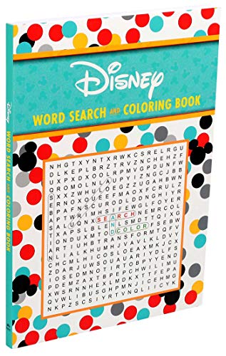 Disney Word Search and Coloring Book