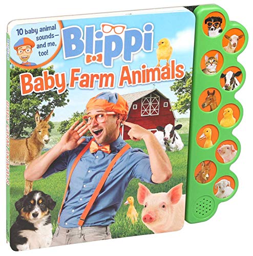Blippi: Baby Farm Animals (10-Button Sound Books)