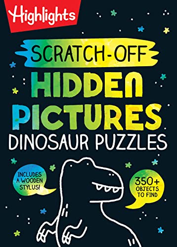 Scratch-Off Hidden Pictures Dinosaur Puzzles (Highlights Scratch-Off Activity Books)