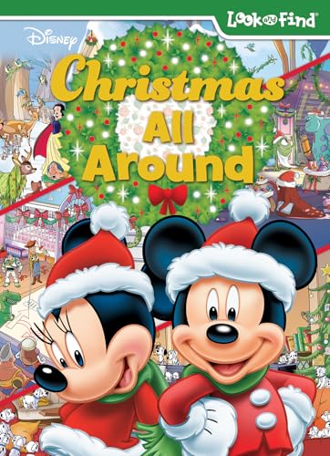 Disney Mikey Mouse, Minnie, and More! - Christmas All Around Look and Find Activity Book - PI Kids