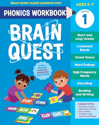 Brain Quest Phonics Workbook: Grade 1 (Brain Quest Phonics Workbooks, 3)