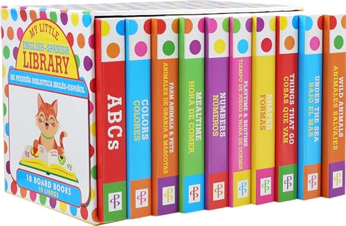 My Little Library of Bilingual Board Books - (Set of 10 English-Spanish Board Books)