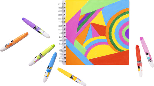 SNIFTY: GEO STICKS VIBRANT TEMPERA PAINT STICKS - BRIGHTS