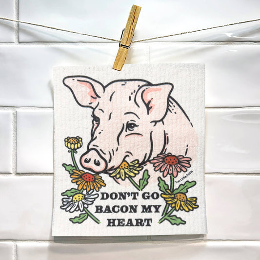 Two Little Fruits: Swedish Dishcloth - Funny Pig Dishcloth – Kitchen Gift