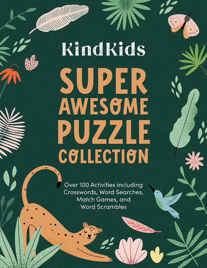 KindKids Super Awesome Puzzle Collection: Over 100 Activities including Crosswords, Word Searches, Match Games, and Word Scrambles
