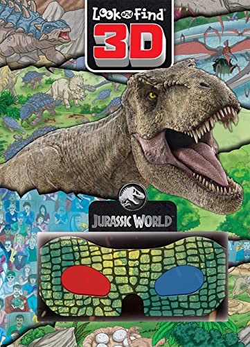 Jurassic World 3D Look and Find Activity Book! - 3D Glasses Included! - PI Kids