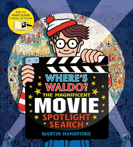Where's Waldo? The Magnificent Movie Spotlight Search: (A Hidden Object Search-and-Find Puzzle Book with a Magic Flashlight to Reveal the Picture - a Perfect Gift & Travel Companion for All Ages)