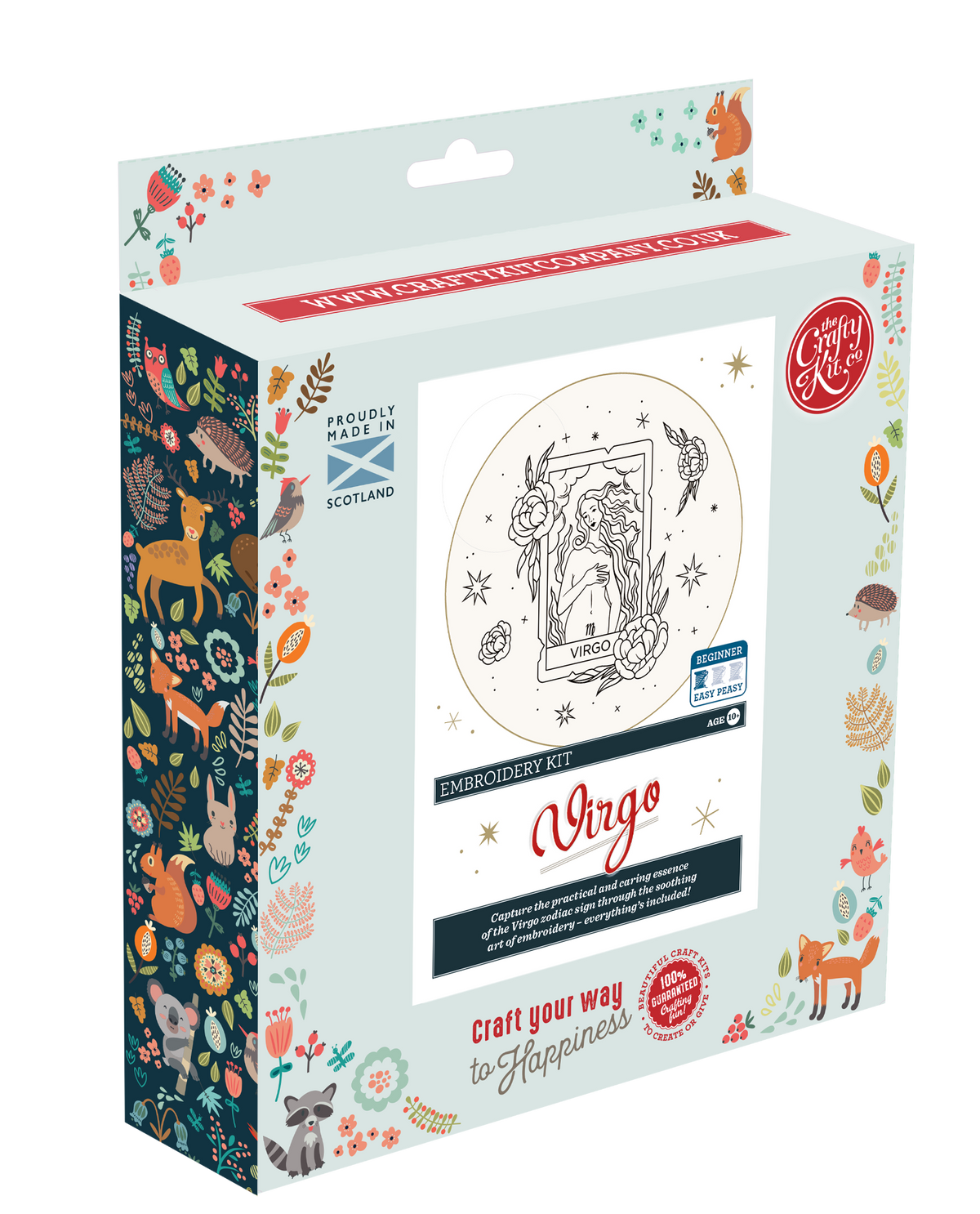 The Crafty Kit Company: Signs of Zodiac - Virgo Embroidery Kit