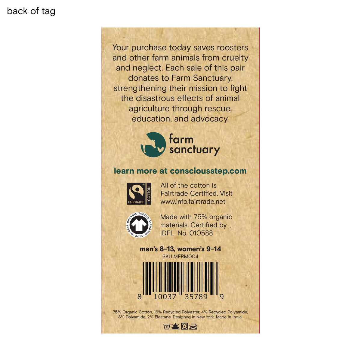 Conscious Step: Socks that Save Roosters