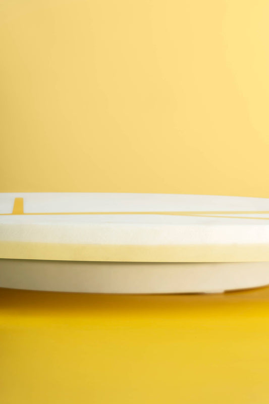 Gauri Kohli: Infinia Marble Lazy Susan - 16" x 16" X 2"