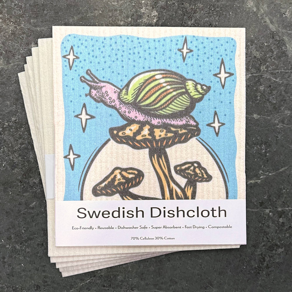 Two Little Fruits: Swedish Dishcloth - Garden Snail – Reusable Swedish Sponge