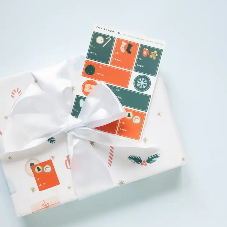 Joy Paper Co: Holiday Dogs Gift Sticker Sheet (Set of 2)