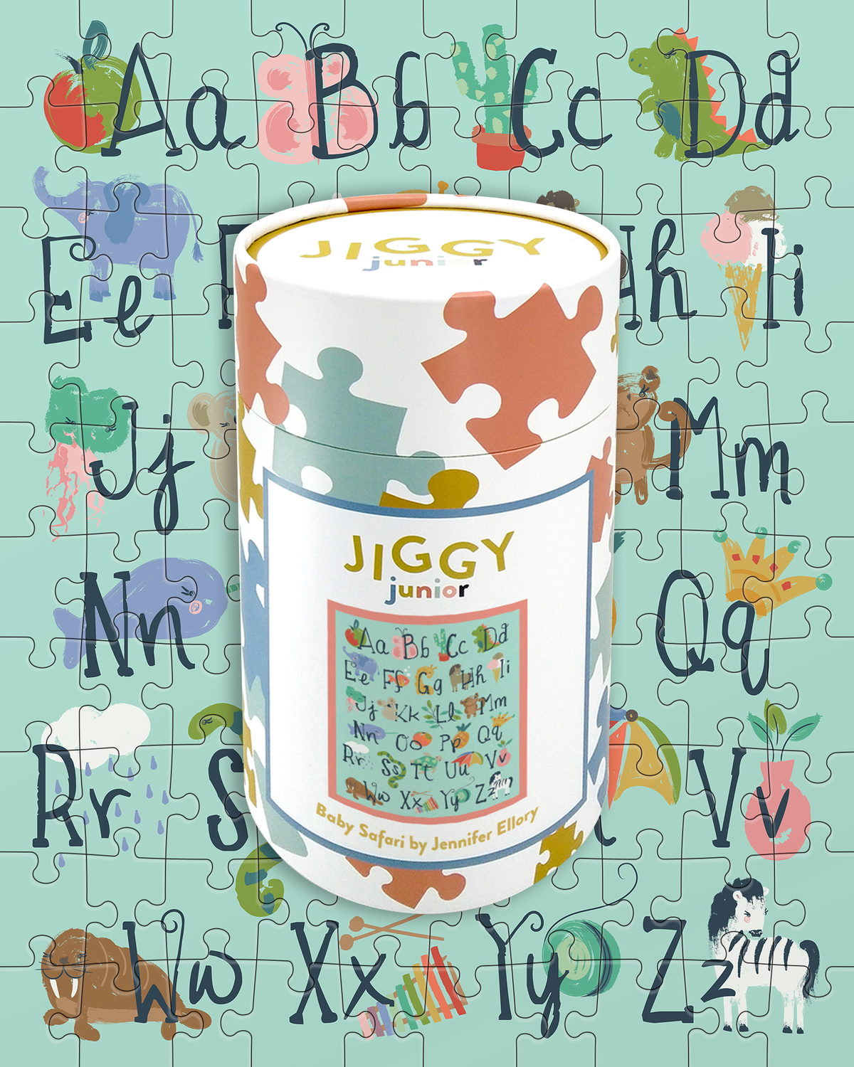 JIGGY Puzzles: JIGGY Junior 100pc: Baby Safari by Jennifer Ellory