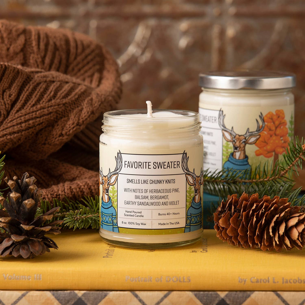 Two Little Fruits - Scented Candle | Pine Scent | Fall Scent | Favorite Sweater