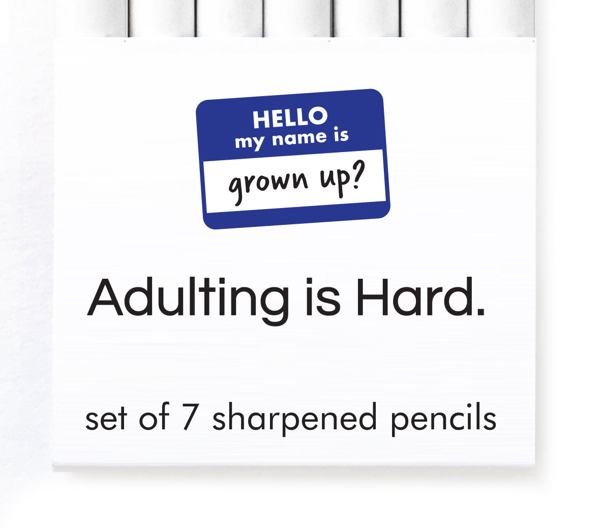 Snifty: Adulting Is Hard Heart Pencil Set