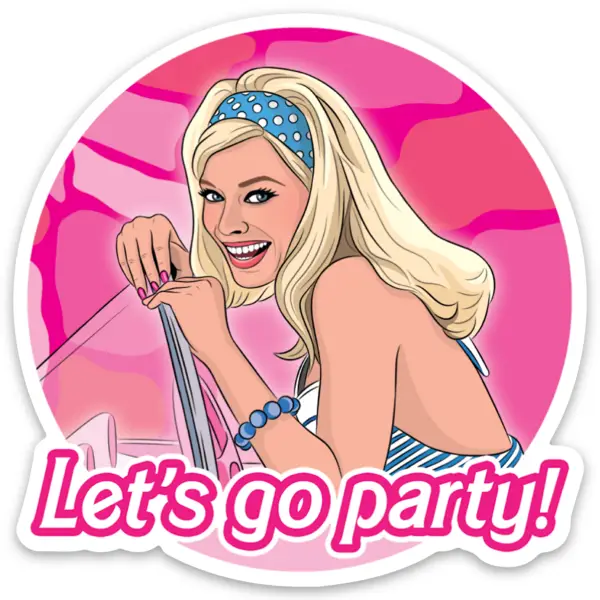 The Found: Barbie Let's Go Sticker – More Than Words