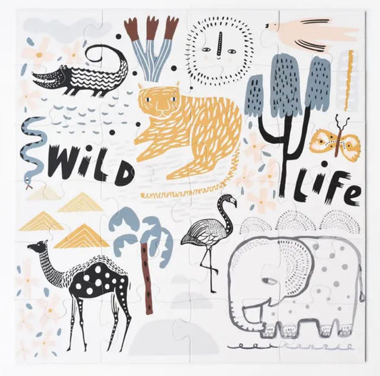 Wee Gallery Floor Puzzle: Wild Life