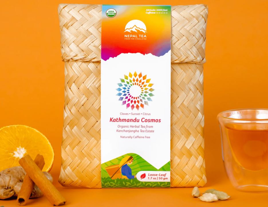 Nepal Tea Collective: Kathmandu Cosmos, Caffeine Free (Bamboo Pouch)