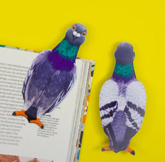 Grey Street Paper: Pigeon Die-Cut Bookmark